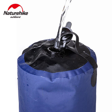 Naturehike 11L Camping Shower Water Bag Faucet Portable Inflatable Car Washing Pressure Shower Bag outdoor tools