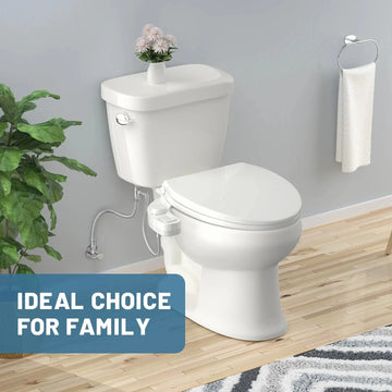 Self Cleaning Dual Nozzle Bidet Toilet Attachment